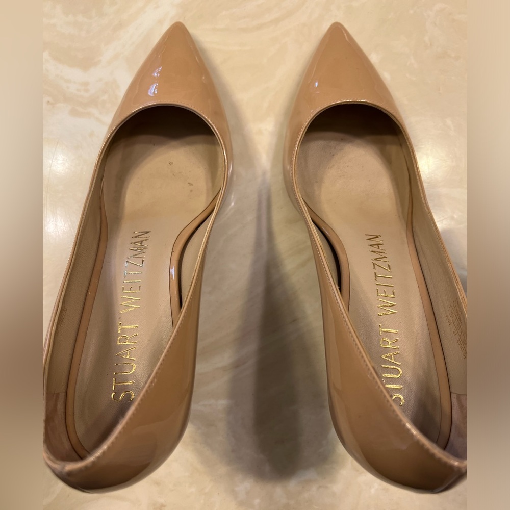 Worn once, Stuart Weitzman nude pumps